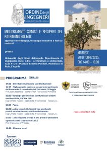 Miglioramento sismico e recupero del patrimonio edilizio: approccio metodologico, tecnologie innovative e test